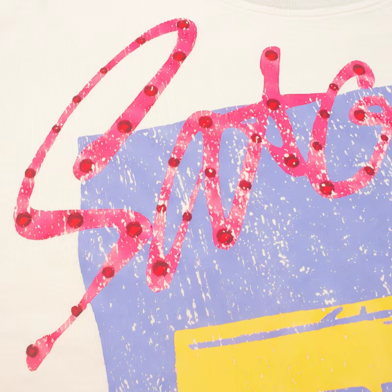 VINTAGE SATOSHI Vest Washed Popsicle Print T-shirt sans manches pour hommes et femmes