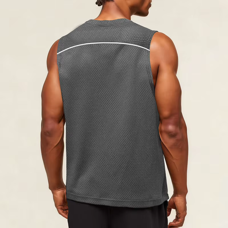 Débardeur de fitness en maille pour homme