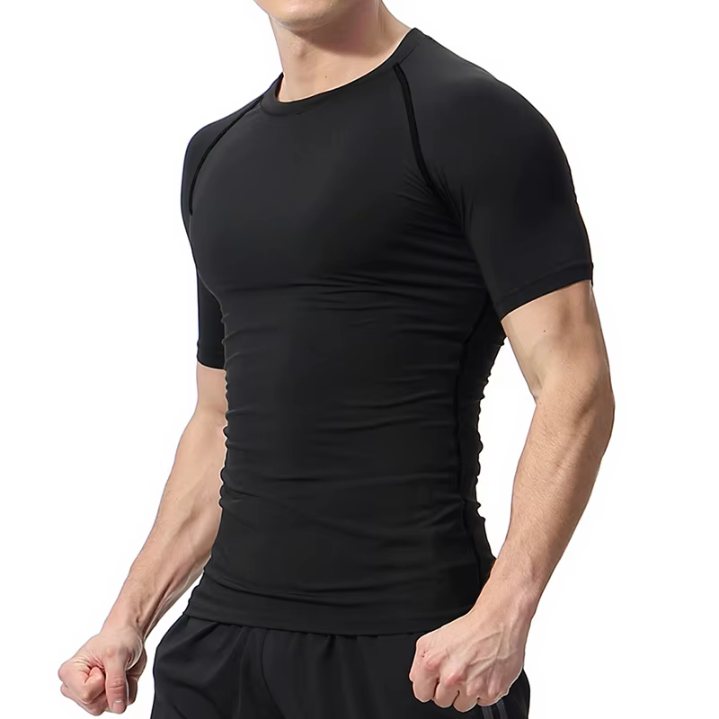 Chemise de compression à imprimé araignée pour hommes, manches courtes, t-shirt à séchage rapide, sous-vêtements d'entraînement de gym, couche de base athlétique, protection contre les éruptions cutan