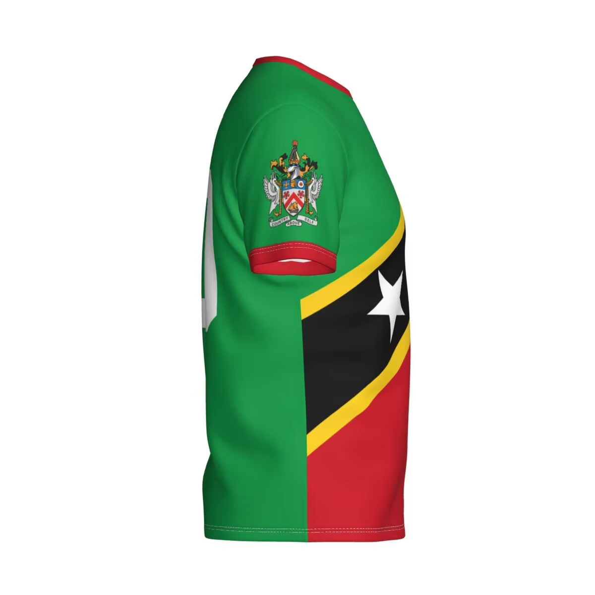 Saint Kitts et Nevis maillot de Football T-shirt mode drapeau Badge graphique t-shirts hommes et femmes sport à manches courtes uniforme de Football