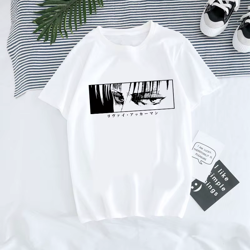 T-shirt Anime japonais hommes attaque sur Titan