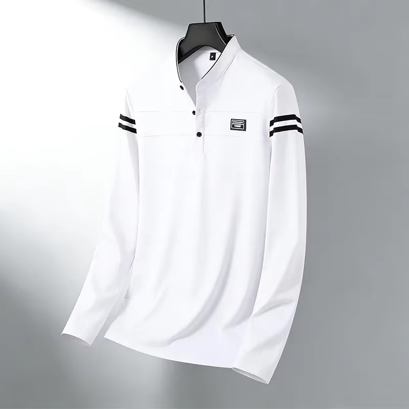 Polo essentiel à manches longues pour homme