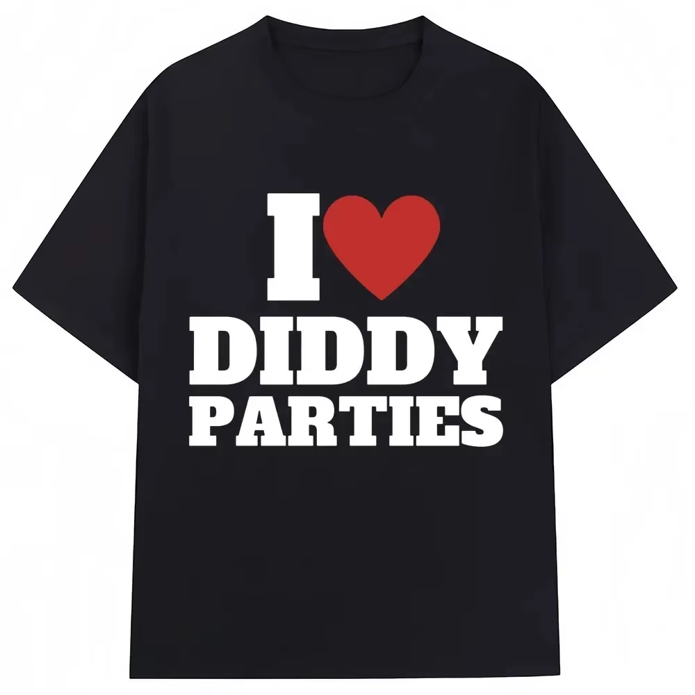 J'aime les fêtes drôle impression T-shirt nouveauté créativité mode hommes femmes à manches courtes surdimensionné col rond T-shirt cadeaux