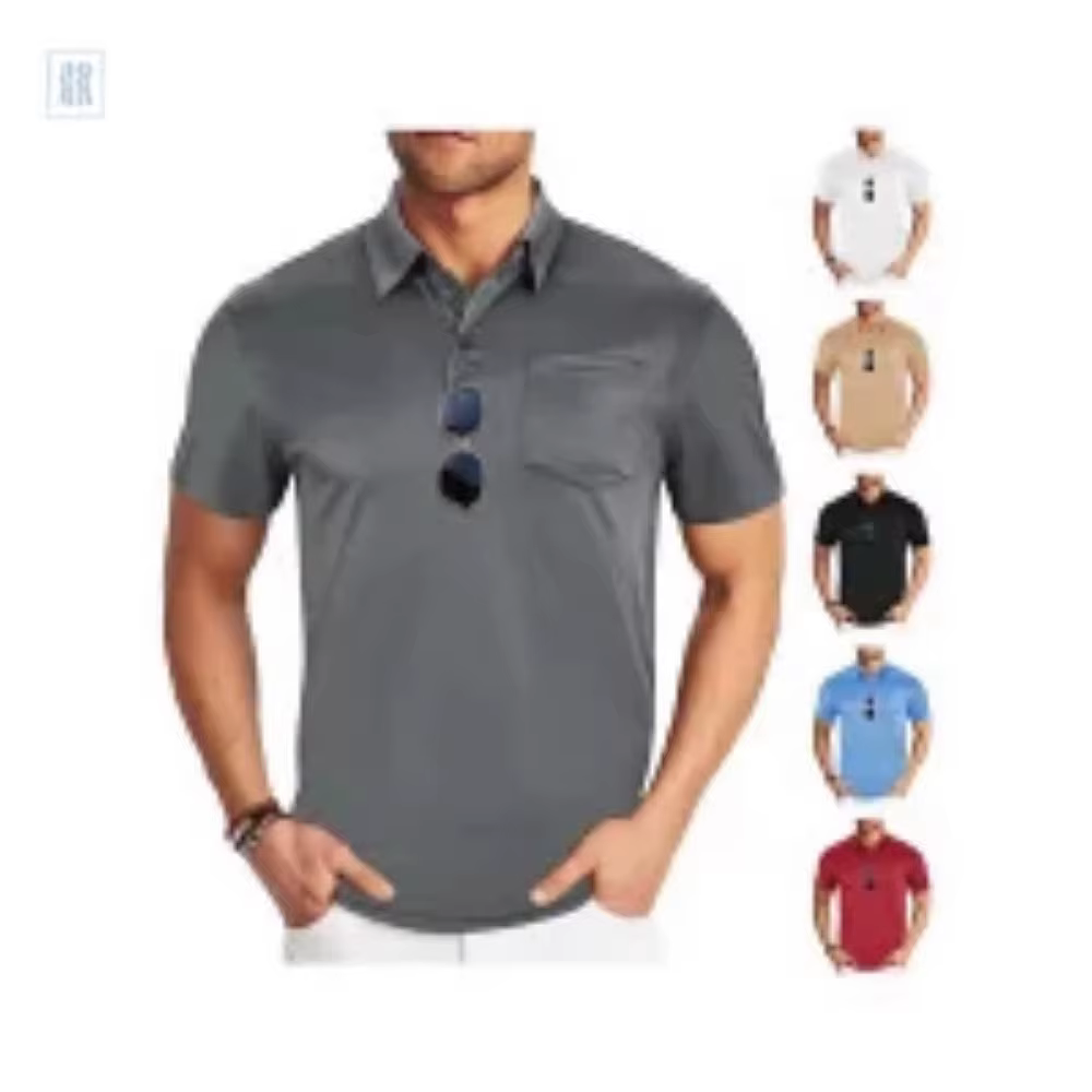 Nouveau Polo décontracté d'été à manches courtes et col à revers