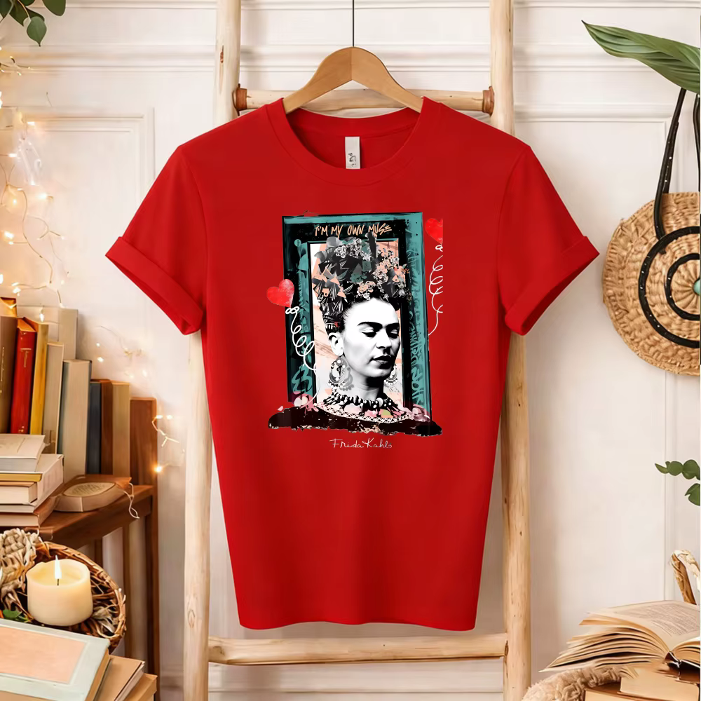 T-shirt Collage « Je suis ma propre muse » Frida Kahlo