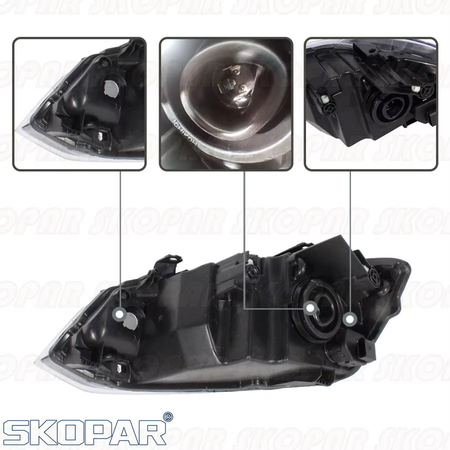 Pour VW Polo berline 2010 2011 2012 2013 2014 2015 2016 2017 accessoires de voiture phare halogène avant phare avec moteur