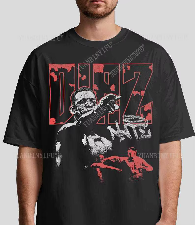 T-shirt de combat Nate Diaz : T-shirt graphique Fight Night