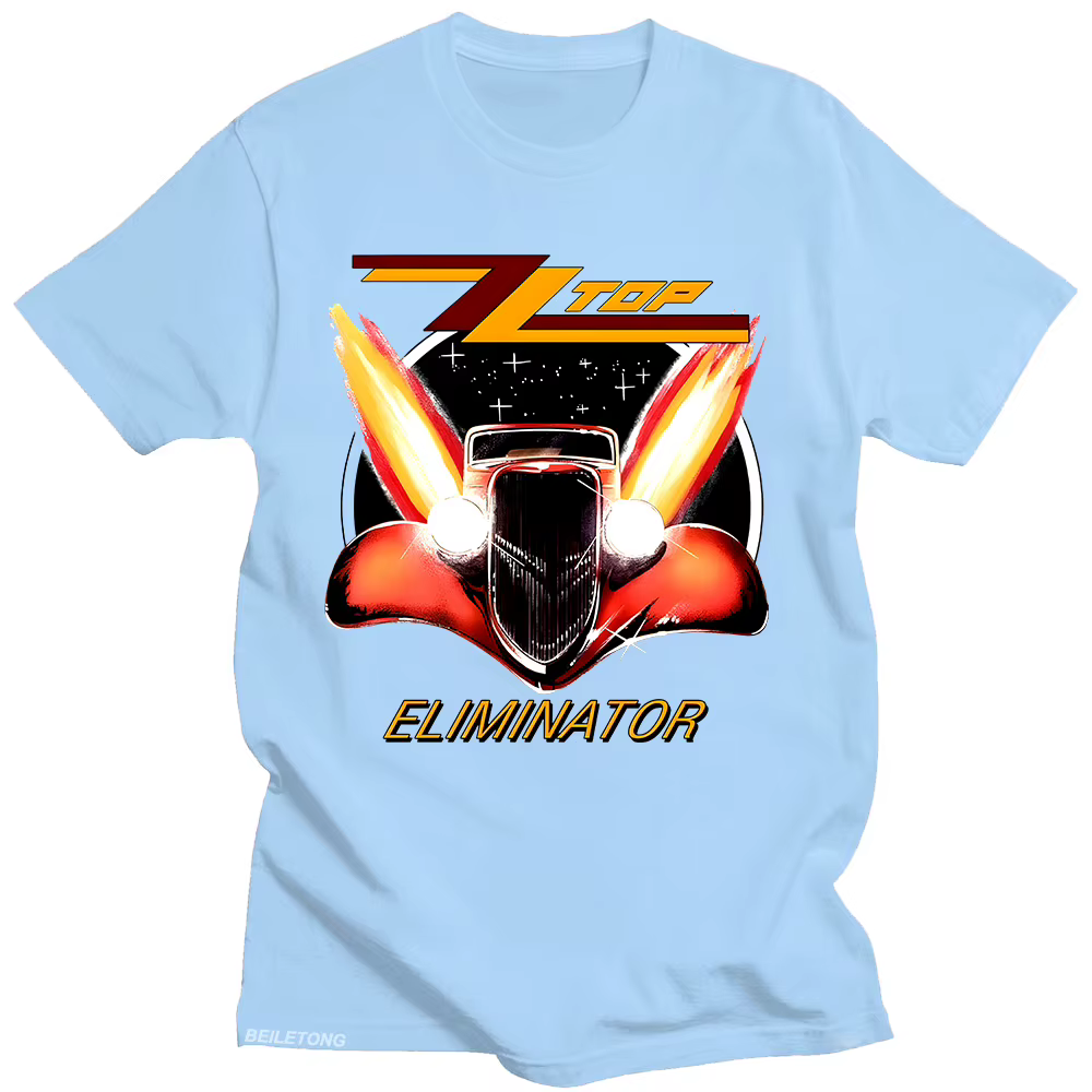 ZZ Top Eliminator 1983 Tour T-Shirt ZZ Top Rock hommes Vintage classique t-shirts été femmes/hommes coton respirant