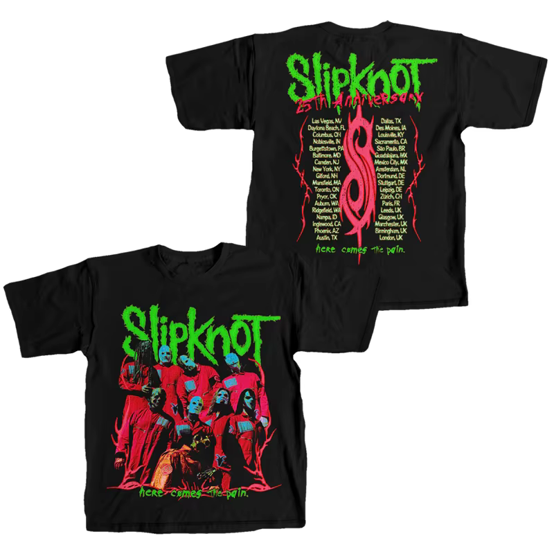 T-shirt style gothique sombre SLIPKNOT Band