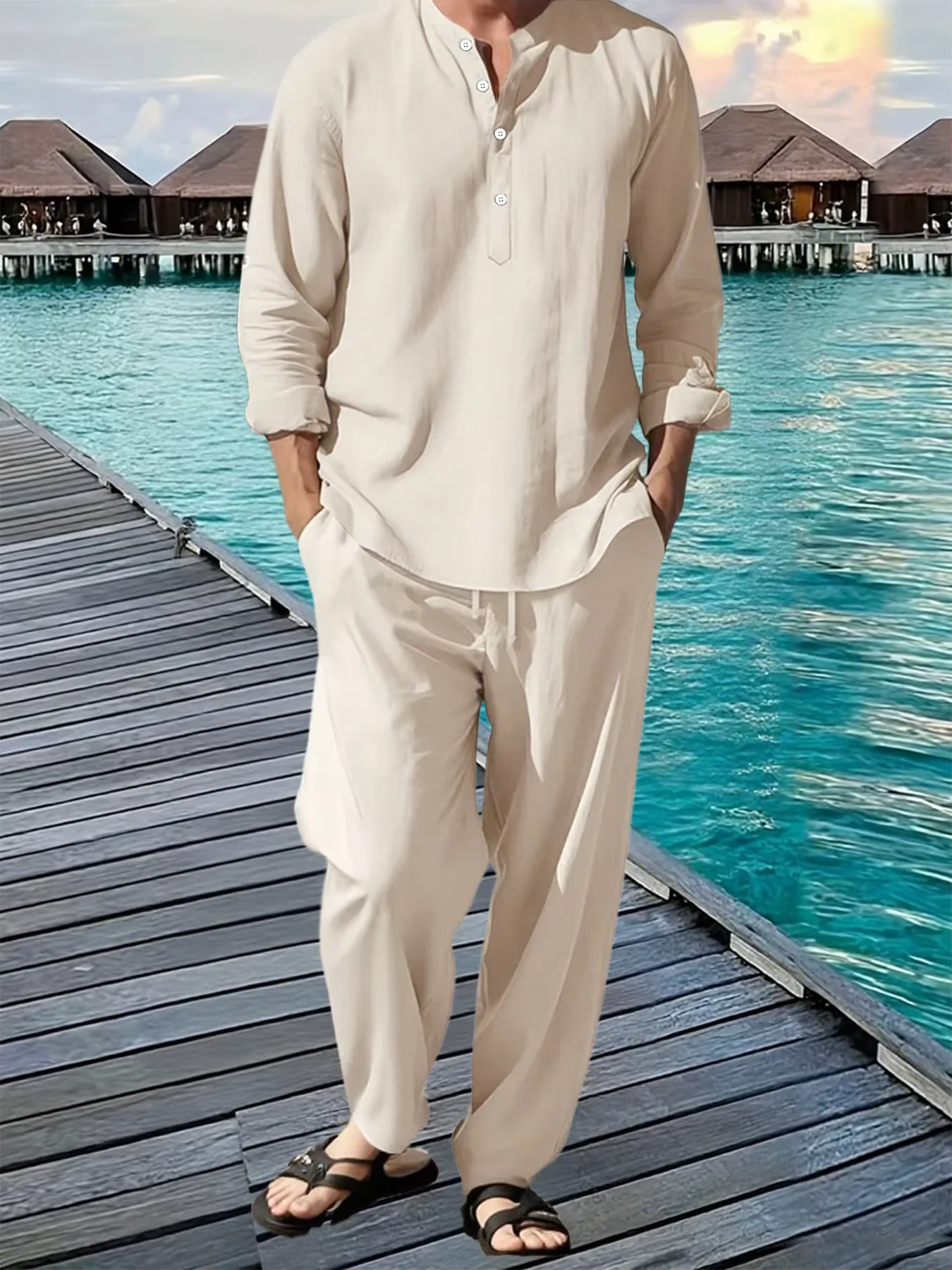 Costume chemise et pantalon pour hommes