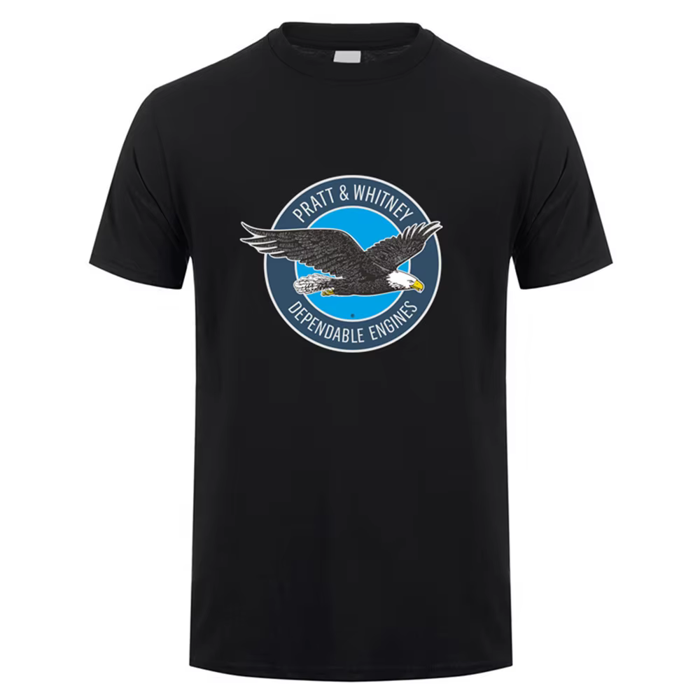 Nouveau Pratt & Whitney Hommes T Shirt D'été À Manches Courtes En Coton Tee Shirts Y-pour Homme Femmes LH-557
