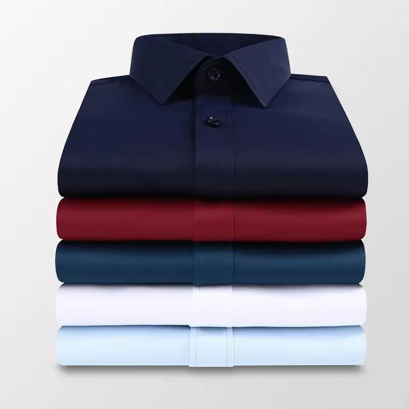 Chemise blanche à manches longues pour hommes