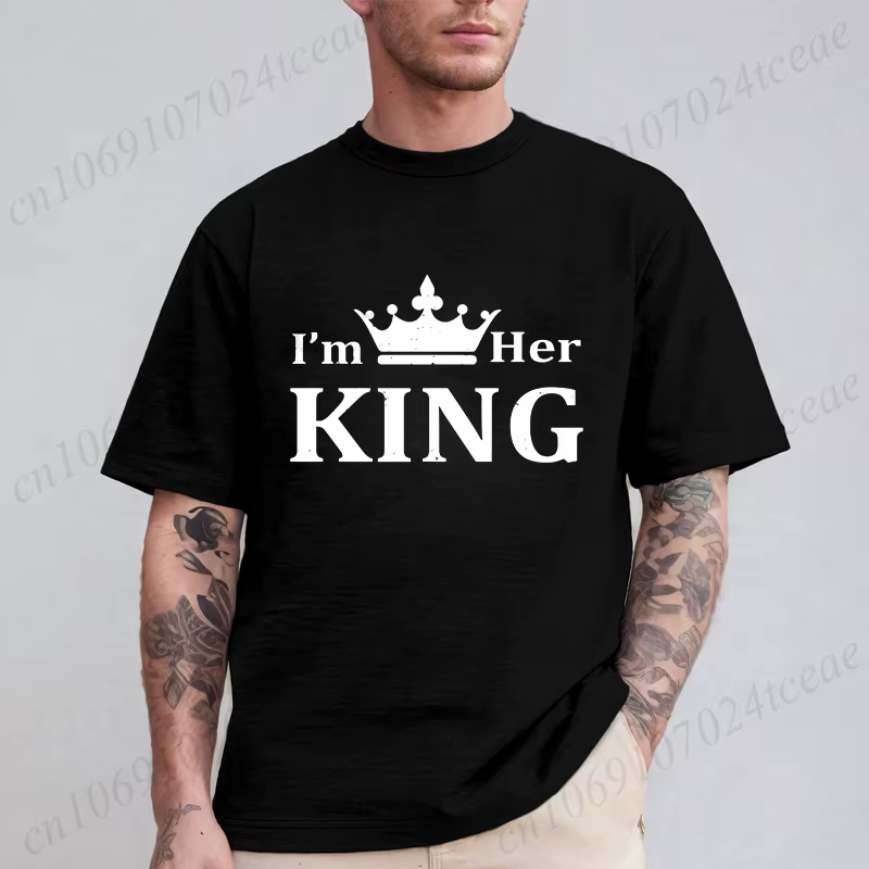 T-shirt Je suis son roi pour couples
