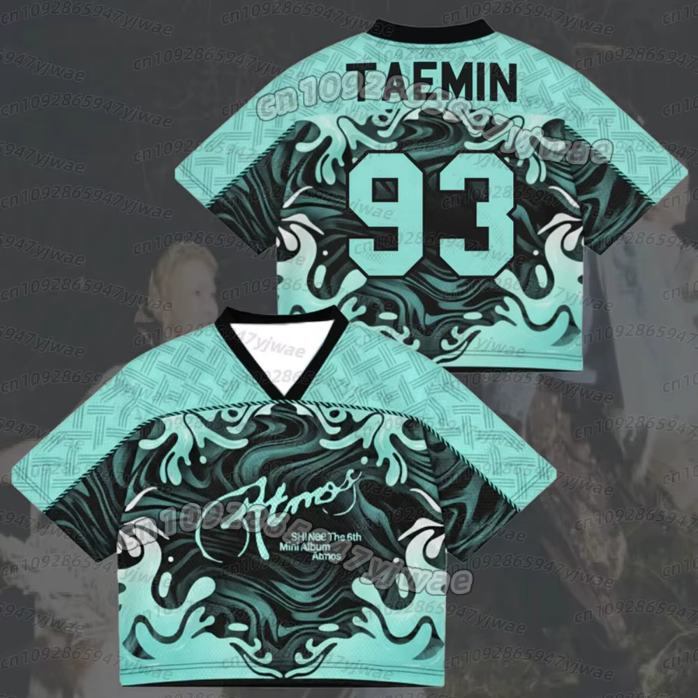 T-shirts pour femmes Midnight Thoughts Shinee Atmos Album Concert Tour Mix Mesh Jersey TAEMIN