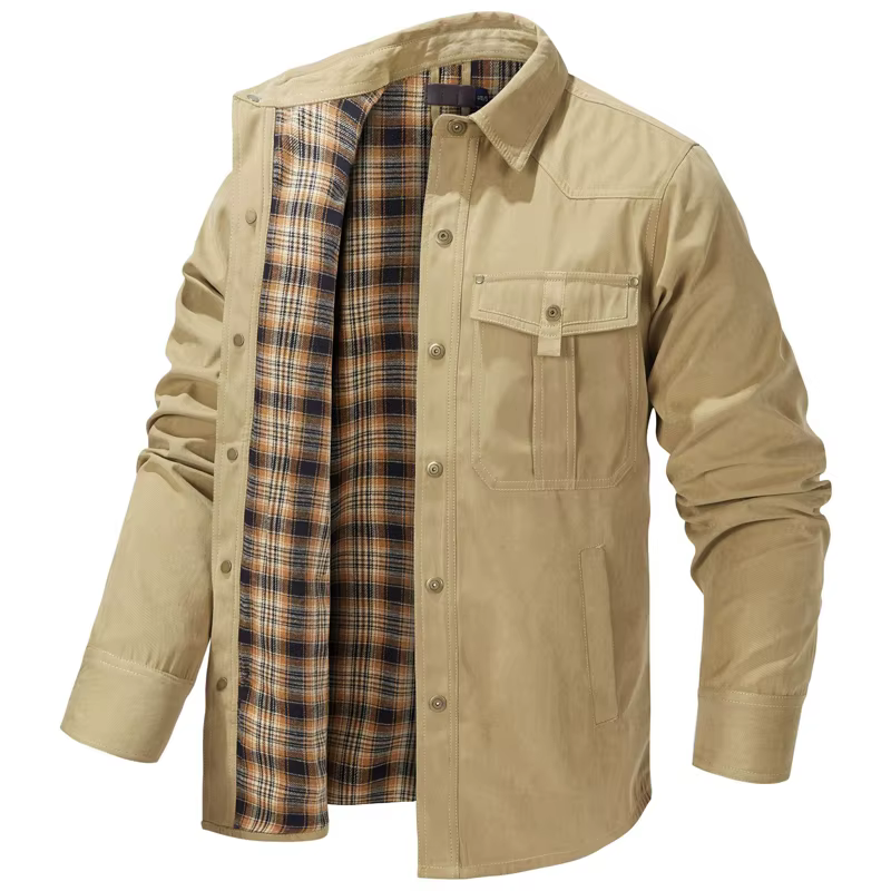 Chemise à carreaux en glouton pour hommes