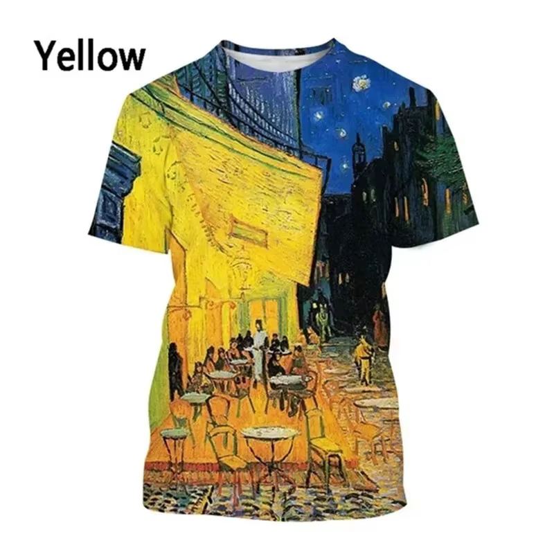 T-shirt graphique imprimé 3D pour hommes