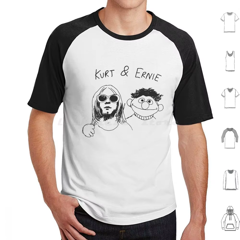 Kurt et Ernie t-shirt 6xl coton Cool t-shirt Kurt Ernie