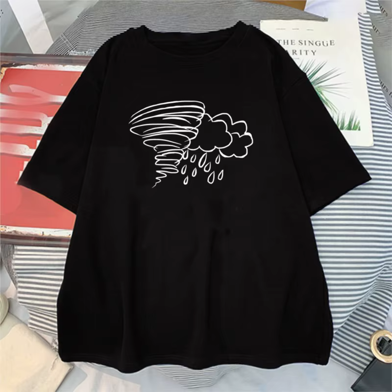 T-shirt à manches courtes Love in The Air pour hommes et femmes