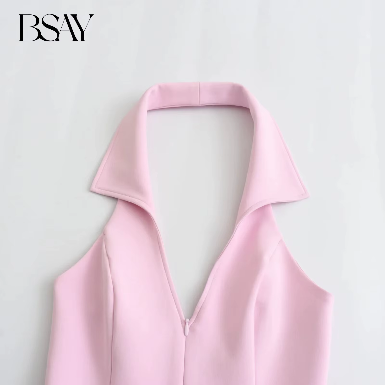 BSAY femmes mode été nouvelle chemise sans manches Style haut à licou Blouse vêtements de rue gilet réservoir Chic dames culture hauts Mujer
