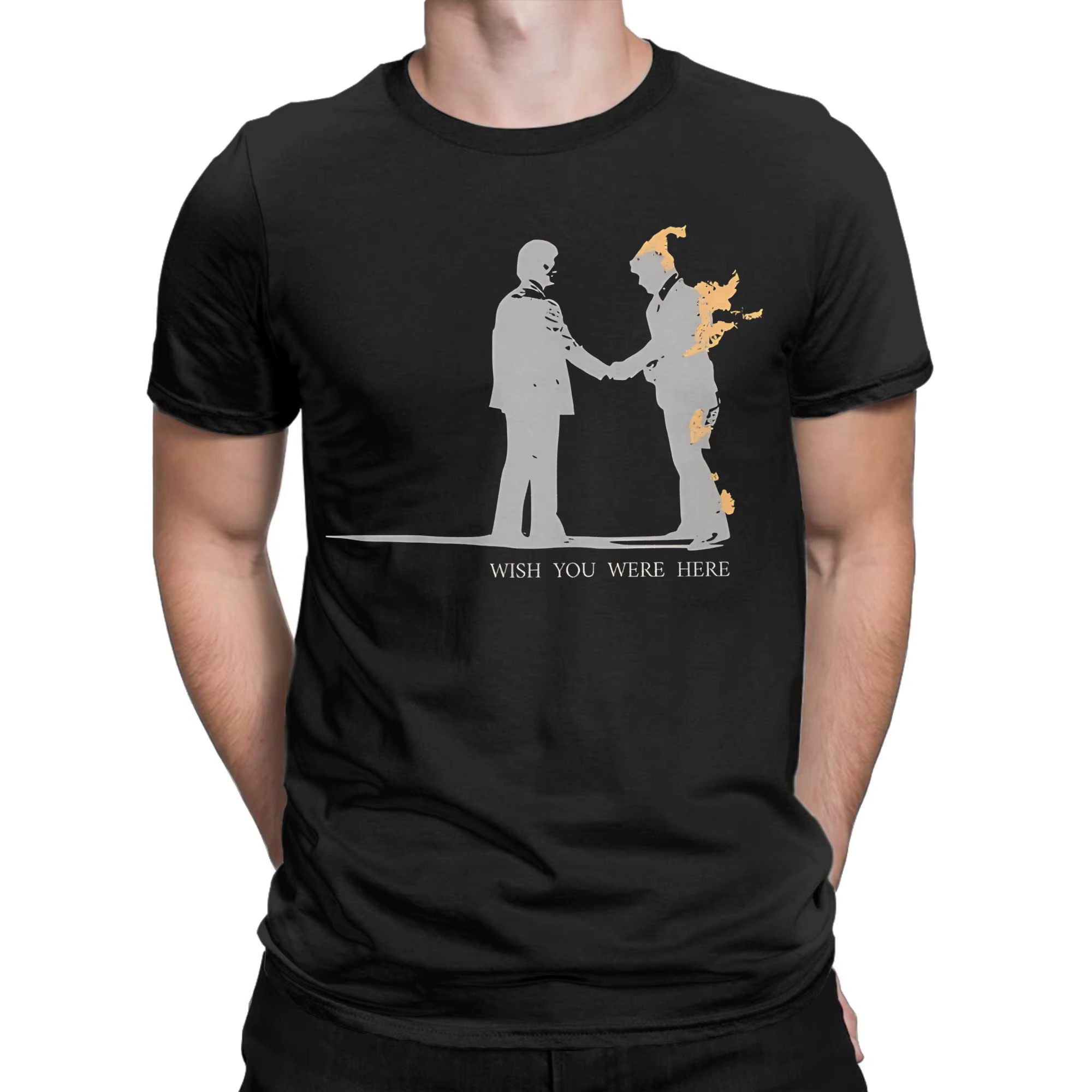 Pink Floyd vous souhaite ici T-Shirt en coton pour Couple été t-shirts géniaux