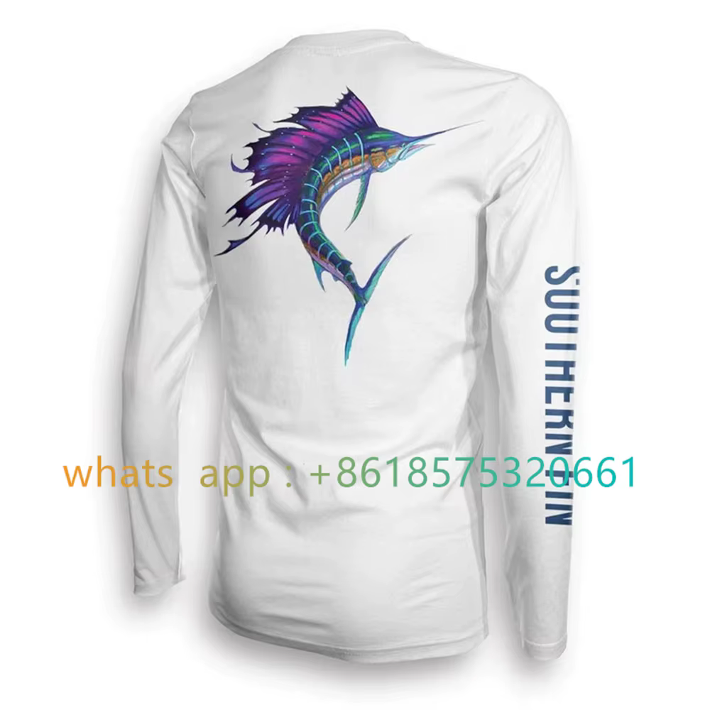 Southern Fin Apparel T-shirt de pêche à manches longues pour hommes et femmes