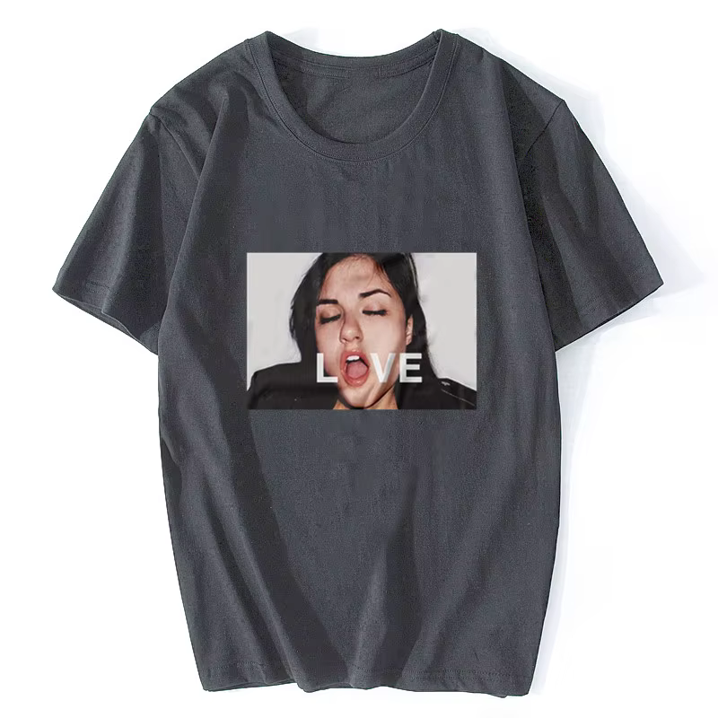 T-Shirt gris à manches courtes pour hommes