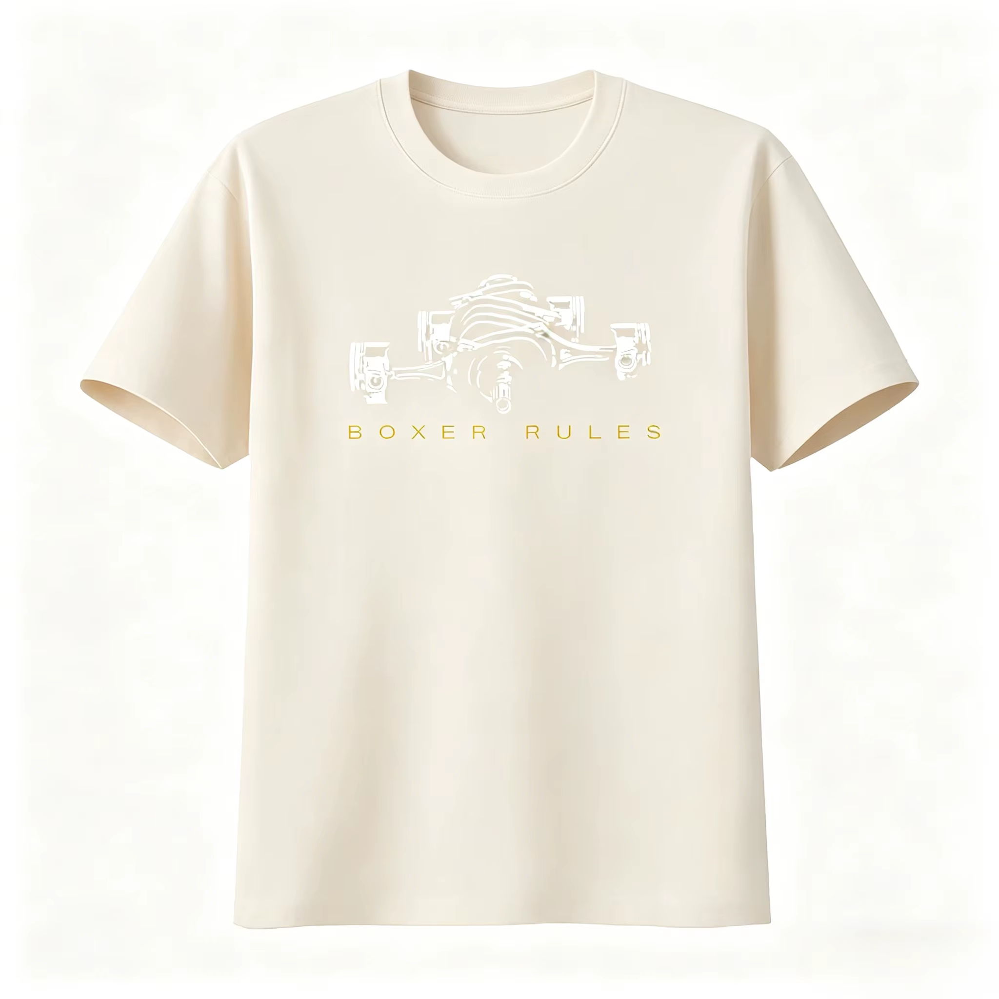 T-shirt imprimé Boxer Rules Engine pour les passionnés de voitures Pistons GT86 GS 1200 1300 S disponible pour hommes et femmes – Nouvelle collection été 2026
