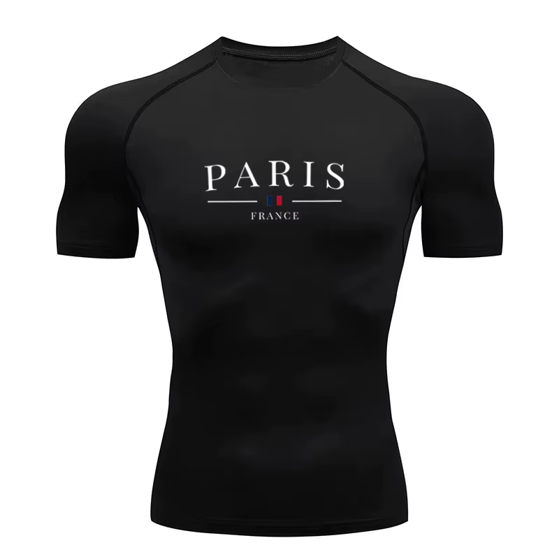 T-shirt de sport moulant pour homme