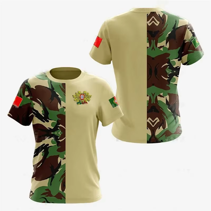 3D Portugal drapeau impression t-shirt