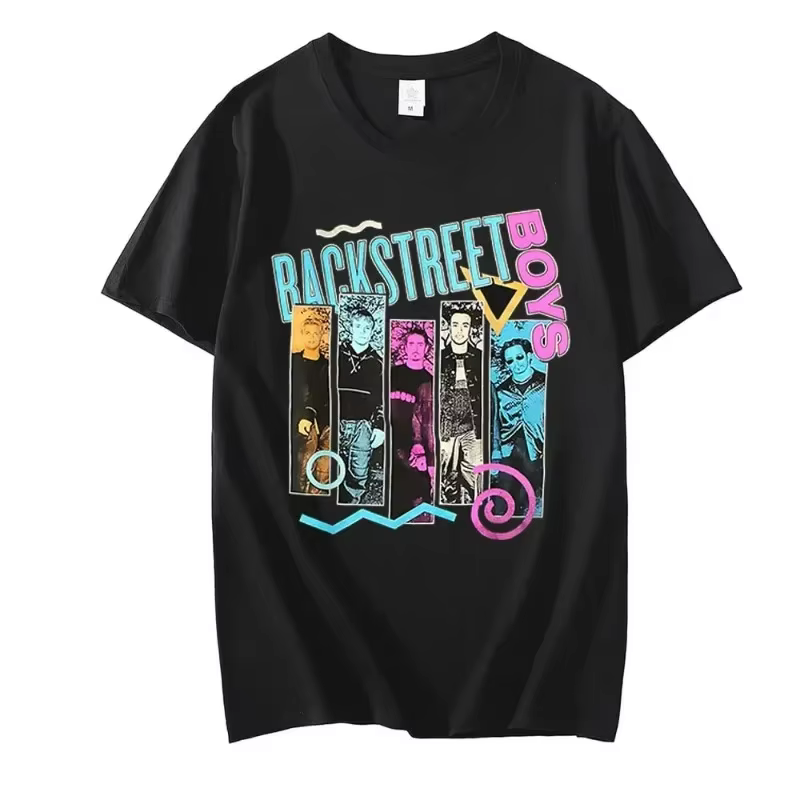 Vintage classique années 90 Backstreet Boys Rock Band graphique T-Shirt unisexe Punk