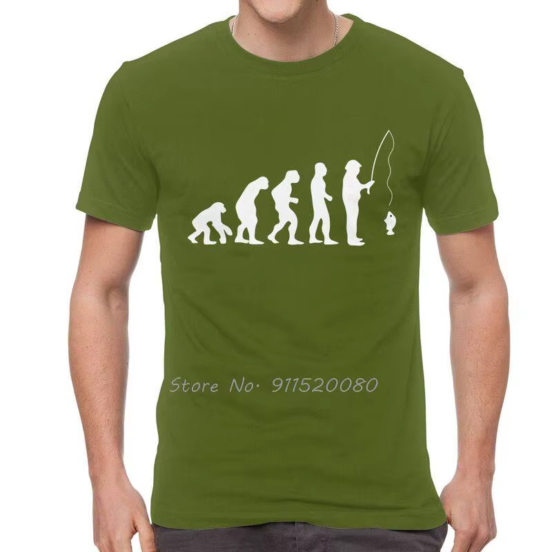 T-shirt de pêche en coton pour hommes