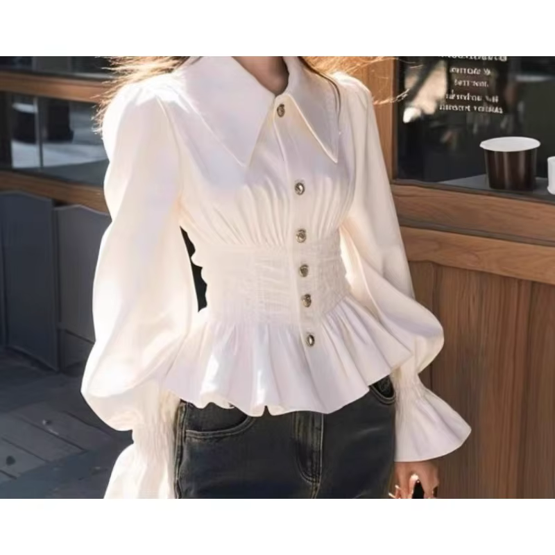 Chemise à manches longues pour femme