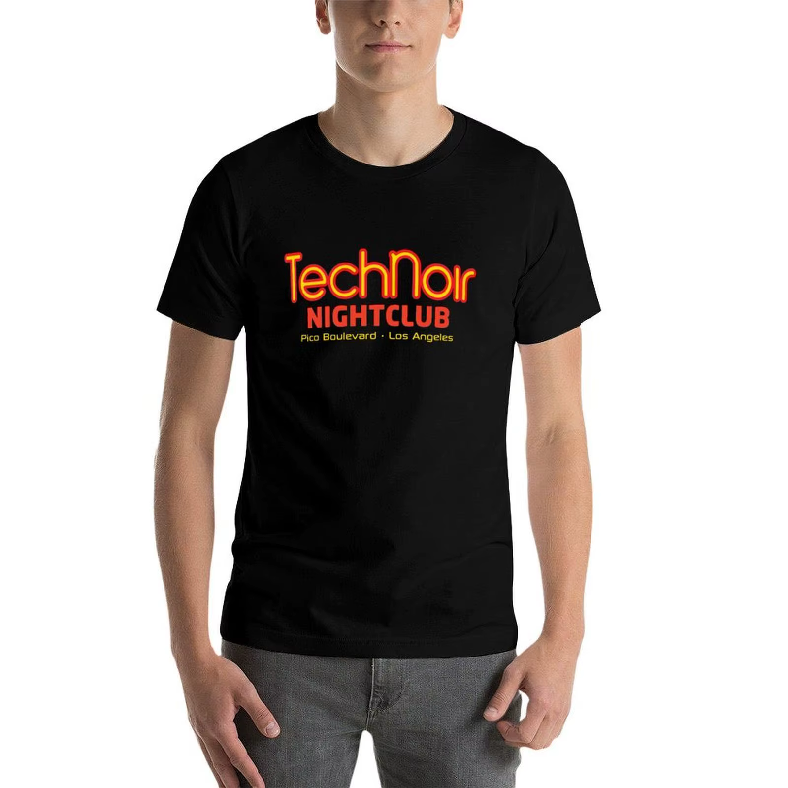 T-shirt Tech Noir Nightclub