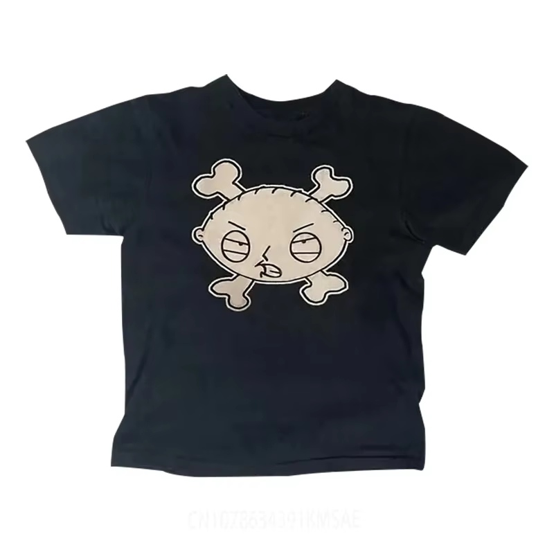 T-shirt à manches courtes et col rond pour fille