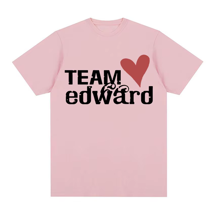 Jacob Wears Team Edward T-shirt en coton biologique Twilight Fans vêtements Vintage