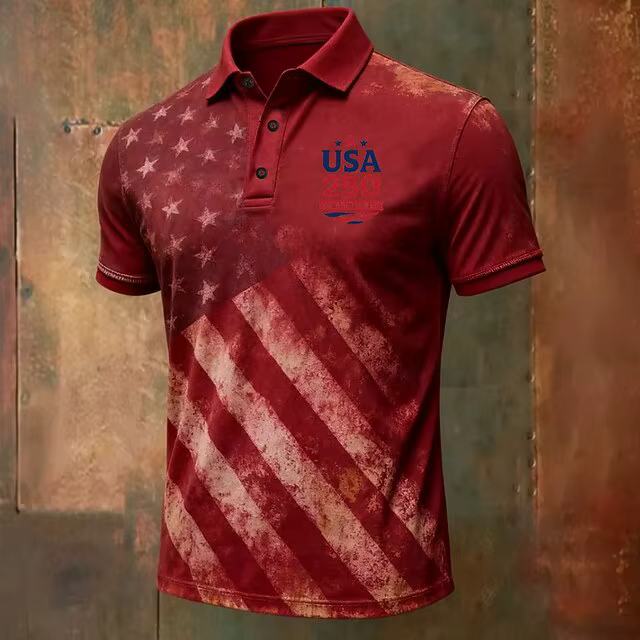Polo Homme USA 250e Anniversaire Manches Courtes – Chemises