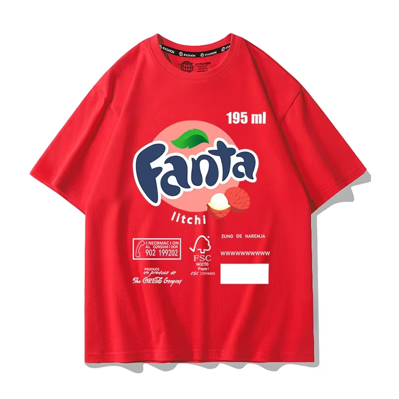 T-shirt à manches courtes Fanta Beverage pour hommes