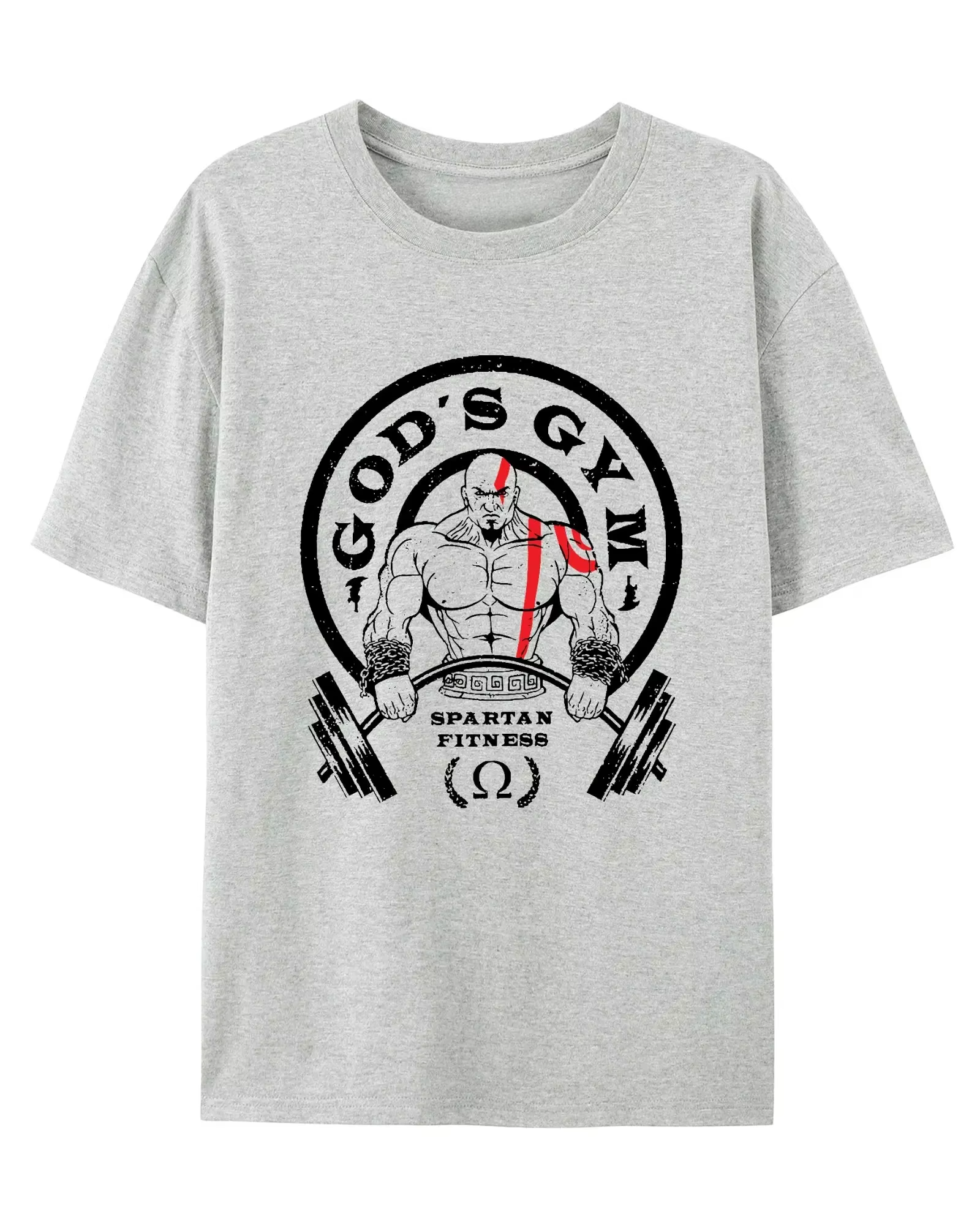 T-shirt de sport et de loisirs GOD'S GYM pour hommes et femmes, marque de luxe