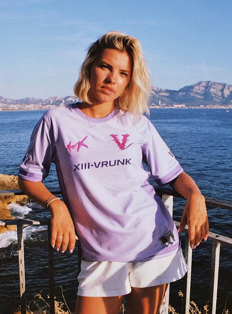 VRK Summer T-shirt à manches courtes et col rond pour homme