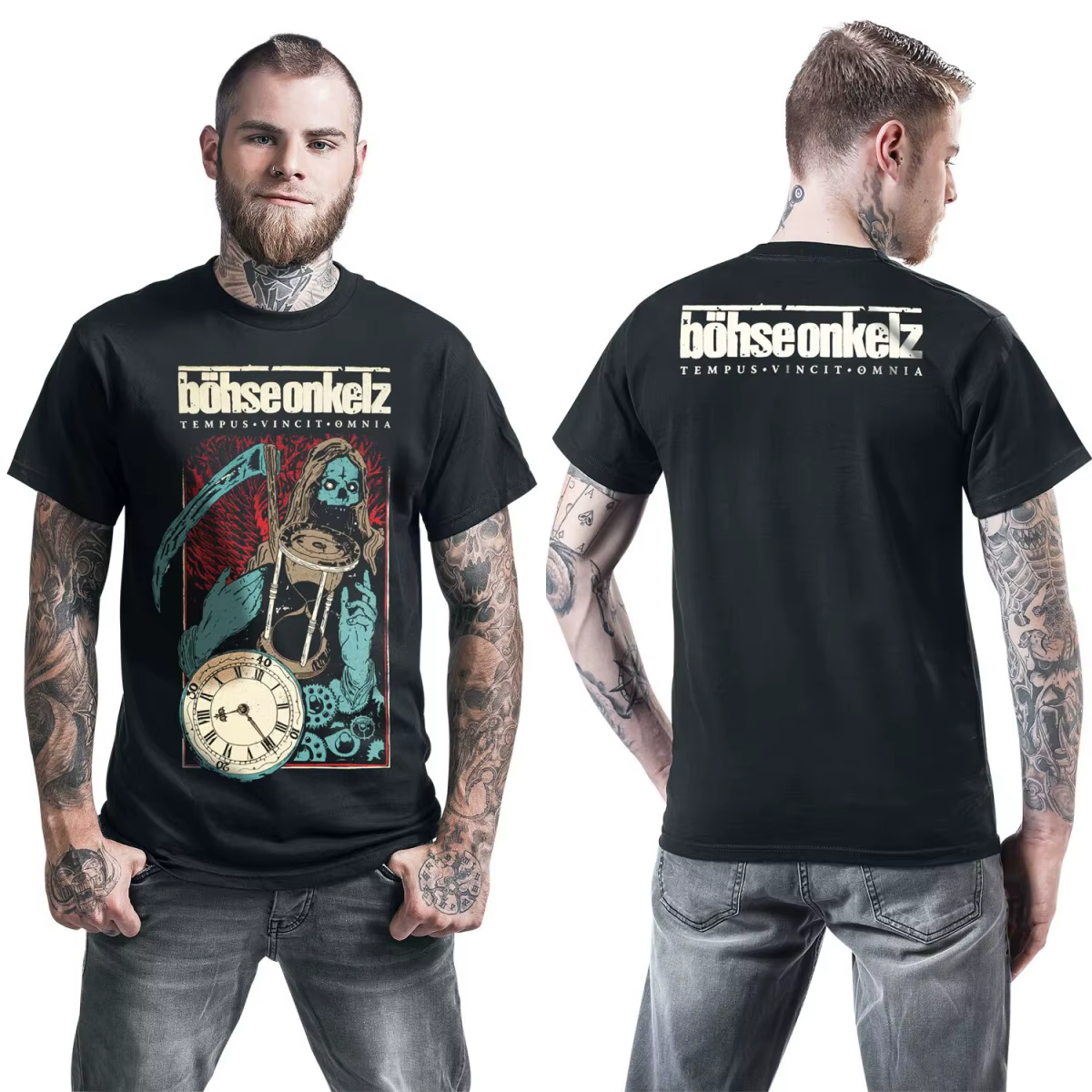 T-shirt en coton graphique Hot Böhse Onkelz unisexe