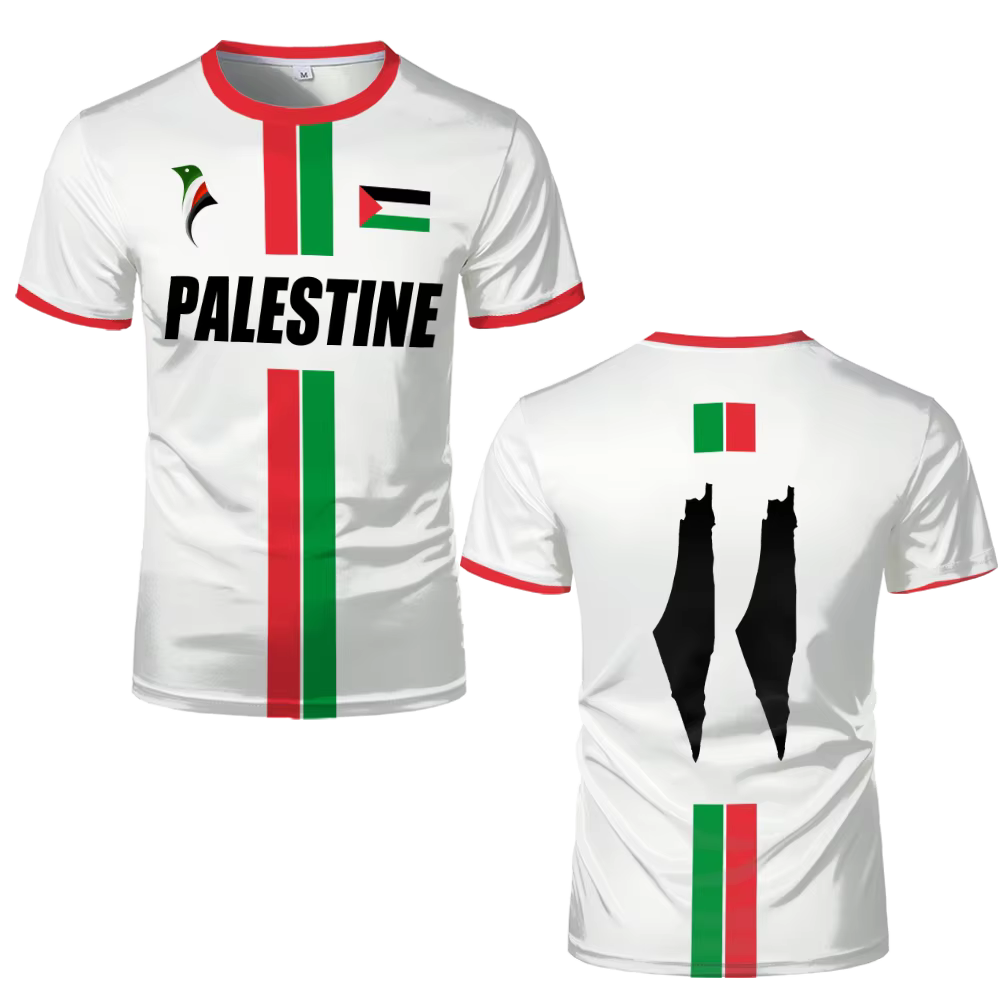 Nouveaux T-shirts de football Palestine 2026 – Maillots palestiniens d'été pour hommes et femmes