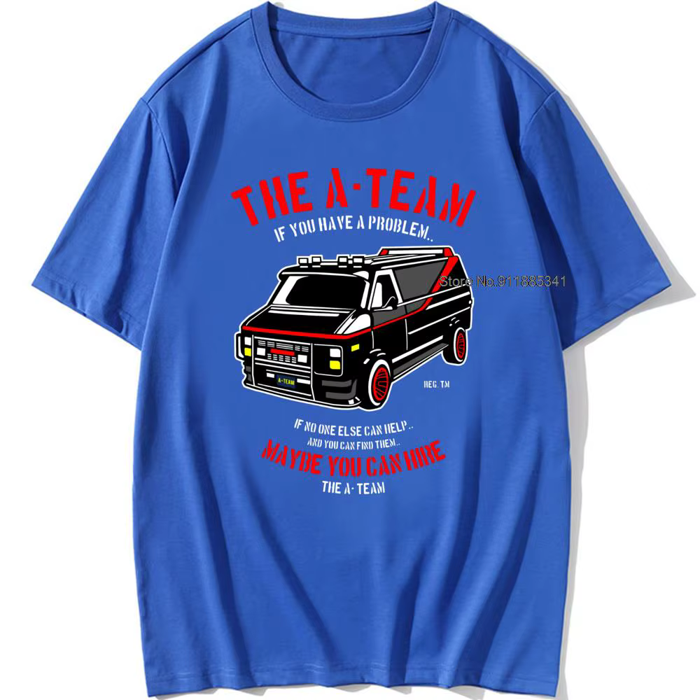 LE nouveau T-SHIRT A-TEAM hommes Van drôle 80's programme TV émission coton Mr-T unisexe surdimensionné 100% haut