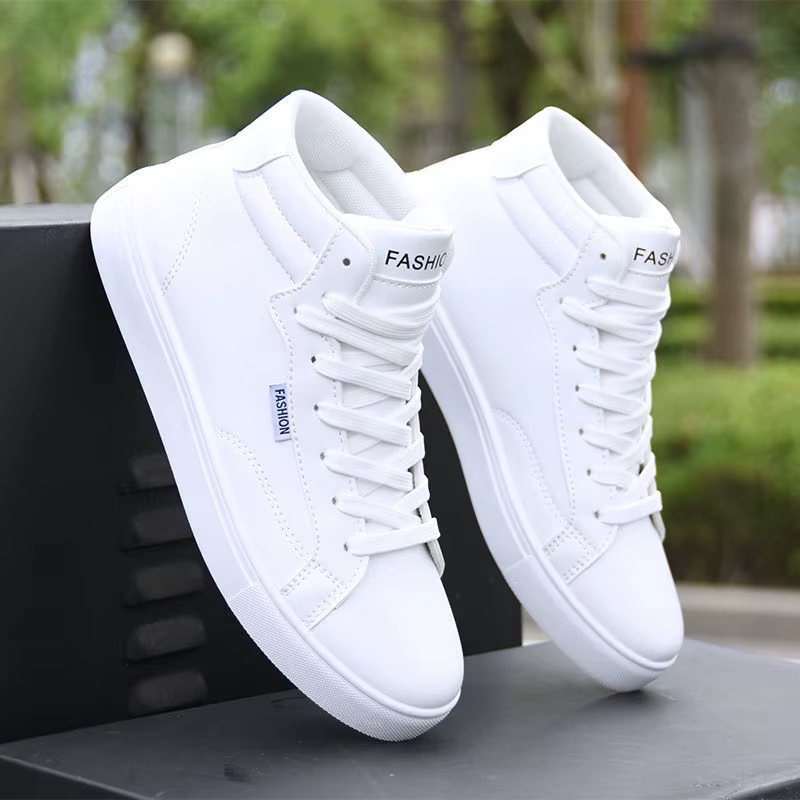 Chaussures de skateboard en cuir pour hommes