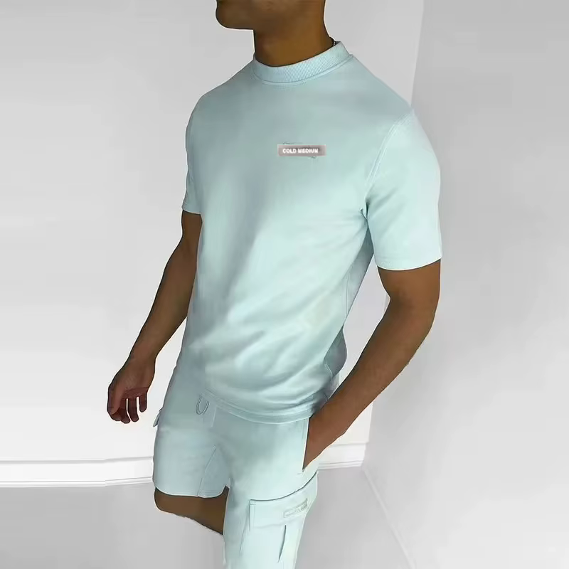 T-shirt à Manches Courtes et Short de Poche pour Homme