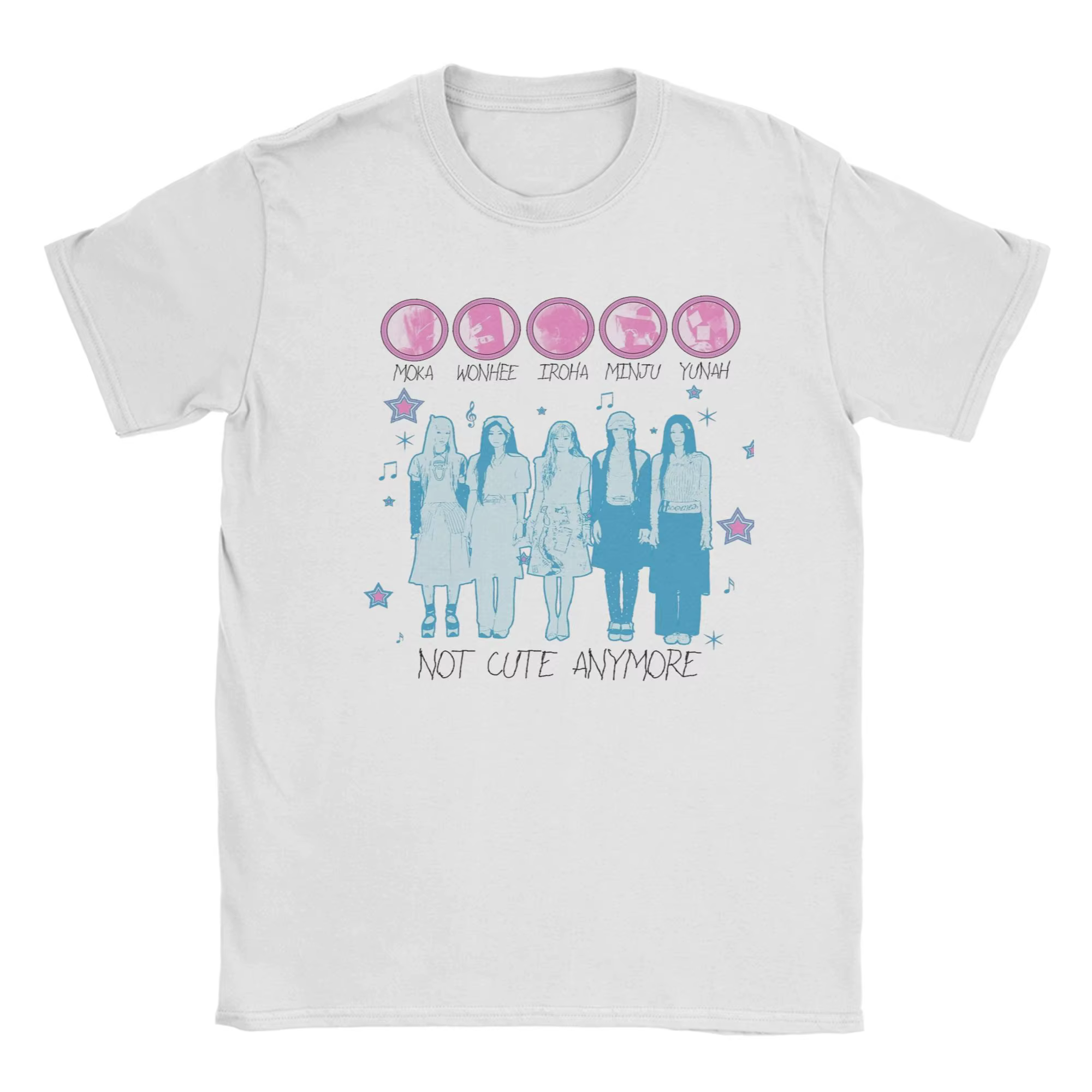 T-shirt Vintage été Illit Kpop tendance T-Shirts 100 coton