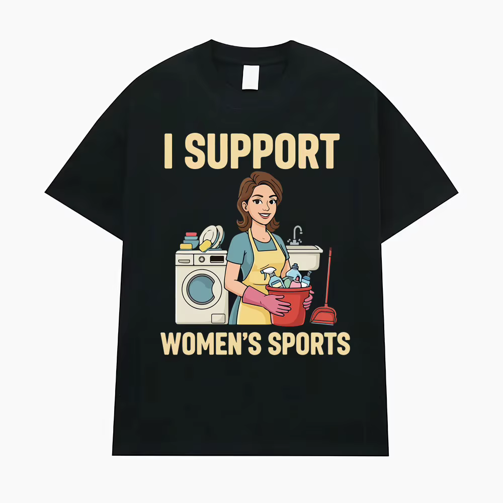 T-shirt humoristique et sarcastique « J'encourage les sports féminins » pour hommes et femmes