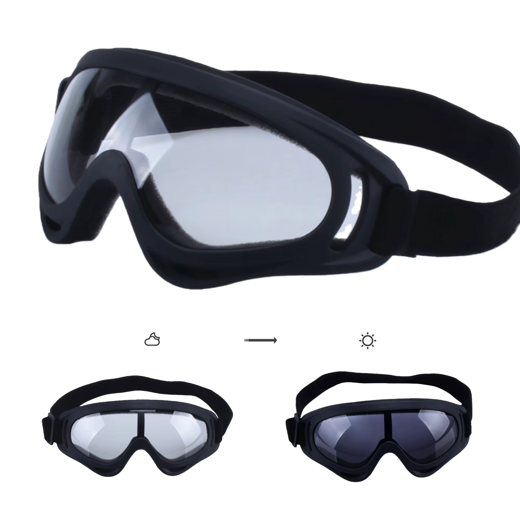 Lunettes de vélo de Motocross polarisées moto course hors route
