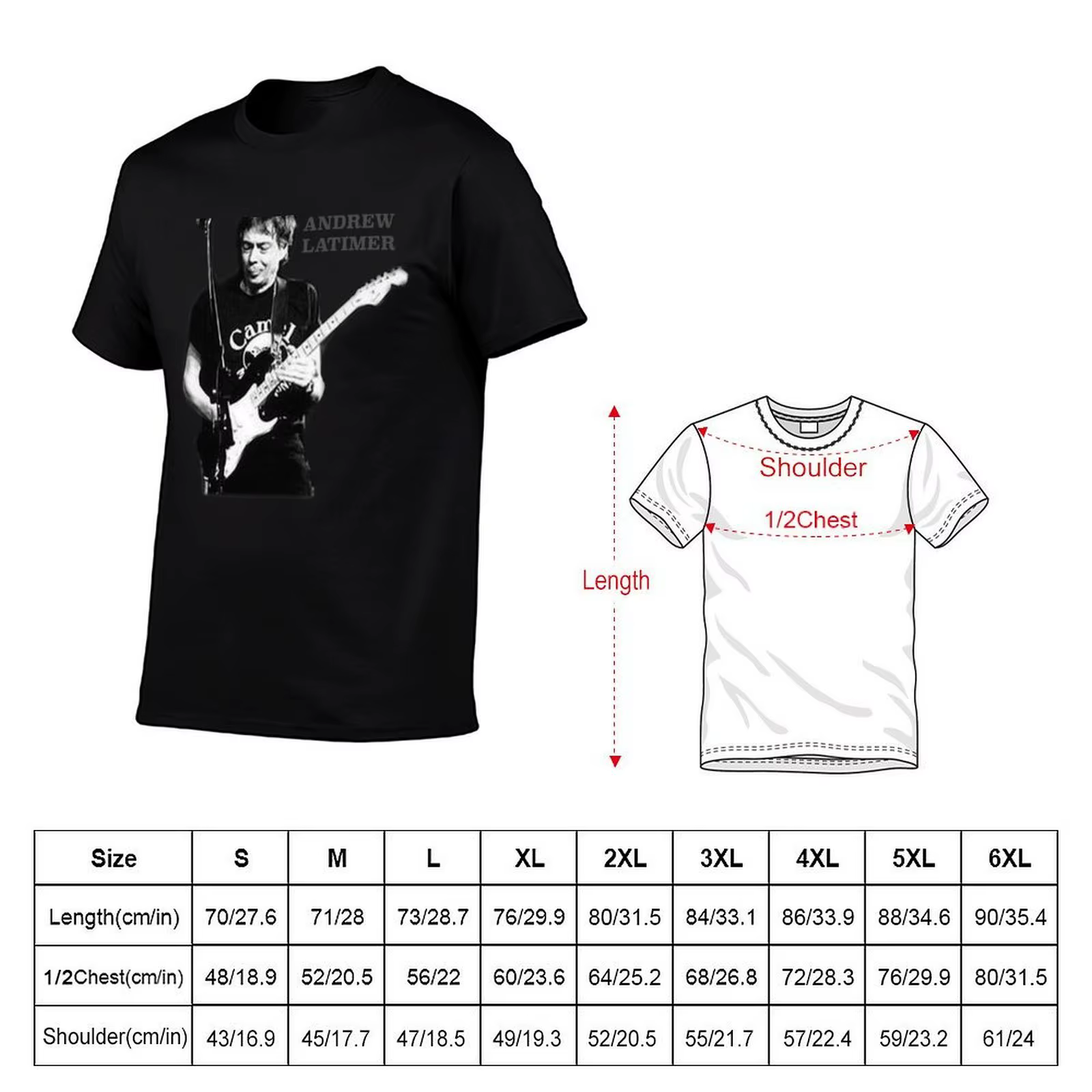 Andrew Latimer - T-shirt The Camel Band