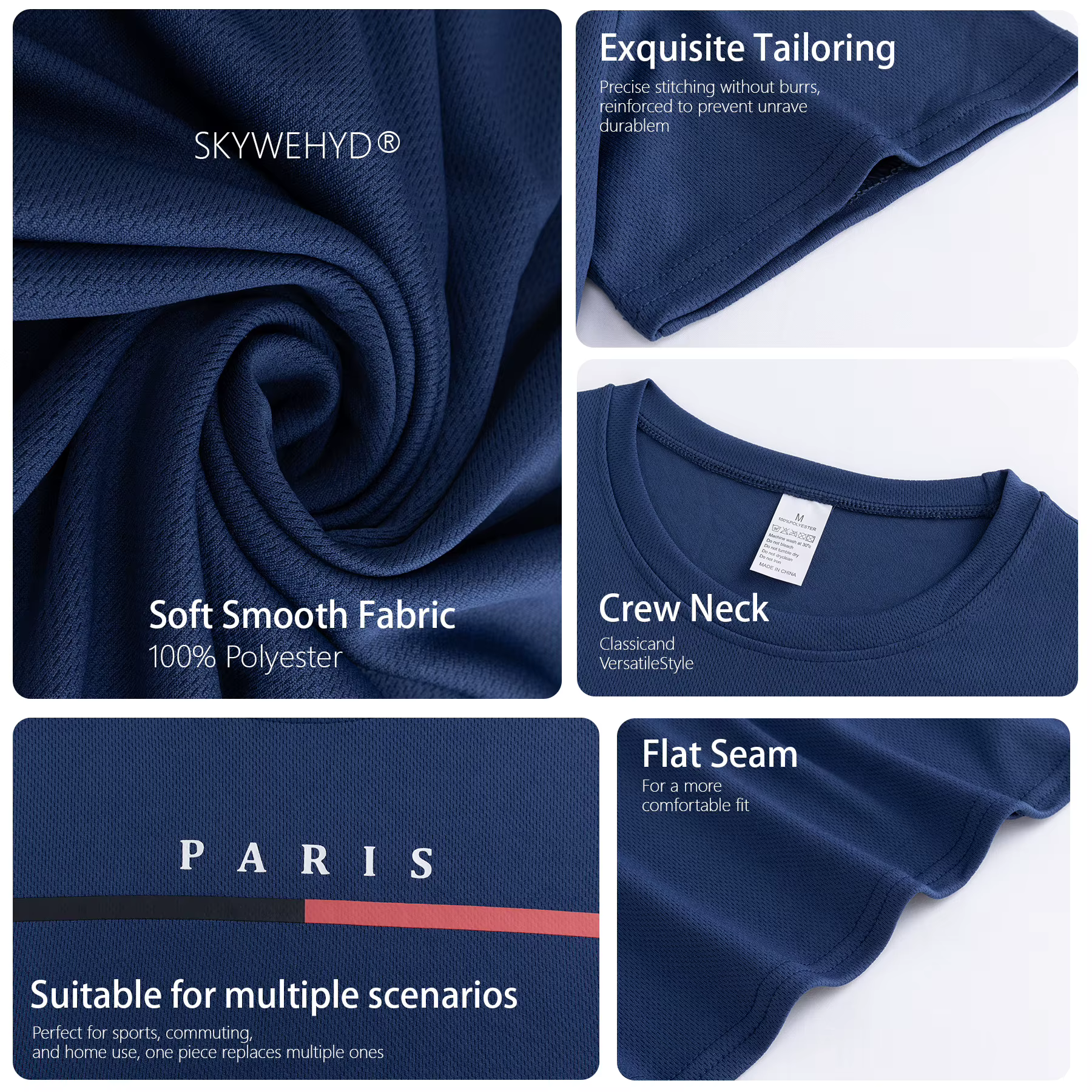 T-Shirt graphique Paris pour hommes