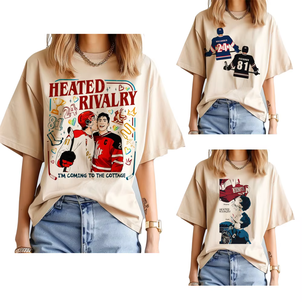 T-shirt Rivalité Chauffante pour Femme, Confortable et Doux, Cadeau pour Fans, Streetwear Psychédélique Harajuku